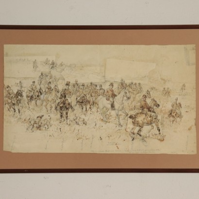 Attributed to Sebastiano de Albertis Sketch 19th Century