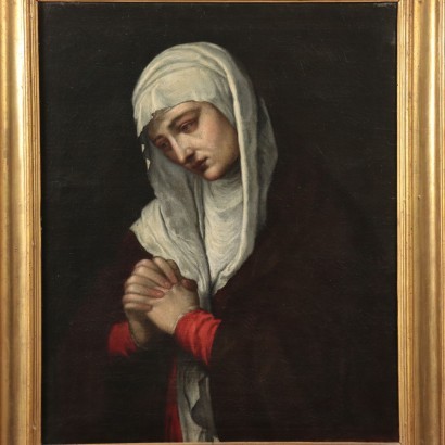arte, arte italiano, pintura italiana antigua, copia de Tiziano Vecellio, Mater Dolorosa, Tiziano Vecellio
