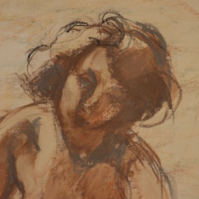 Gino Moro Mixed Media on Cardboard Contemporary Art