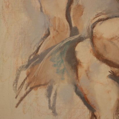 Gino Moro Mixed Media on Cardboard Contemporary Art