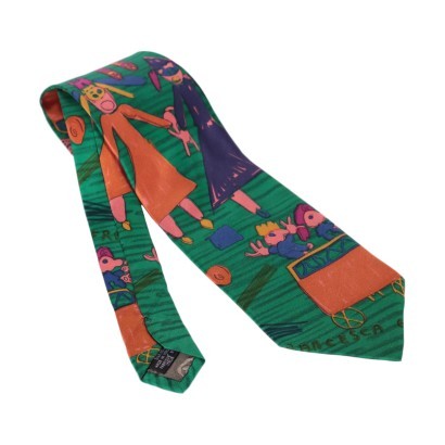 Cravatta Vintage Iceberg Fantasia Con Personaggi