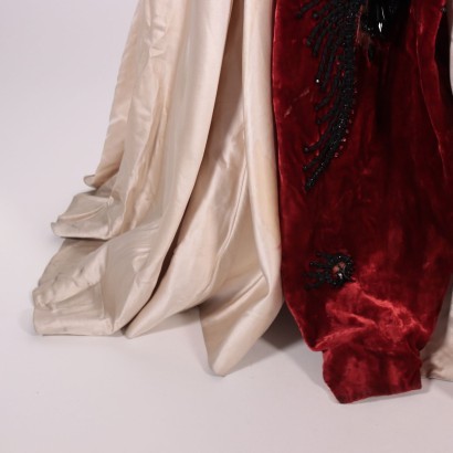 Vintage Abendkleid Samt Italien 1950er