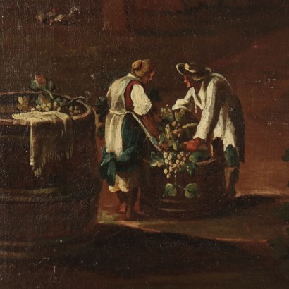 arte, arte italiano, pintura italiana antigua,Paisaje con figuras,Paisaje con figuras - La vendimia