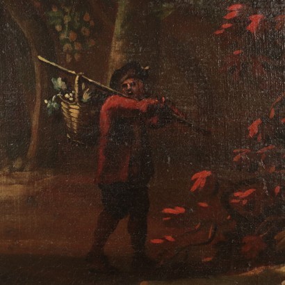 arte, arte italiano, pintura italiana antigua,Paisaje con figuras,Paisaje con figuras - La vendimia