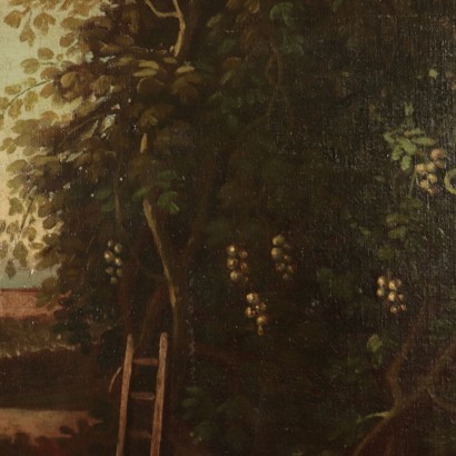 arte, arte italiano, pintura italiana antigua,Paisaje con figuras,Paisaje con figuras - La vendimia