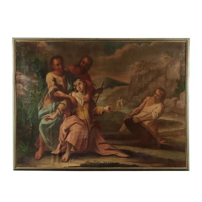 Attributed To Giovanni Battista Ronchelli Oil On Canvas 18th Century