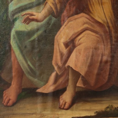 Attributed To Giovanni Battista Ronchelli Oil On Canvas 18th Century