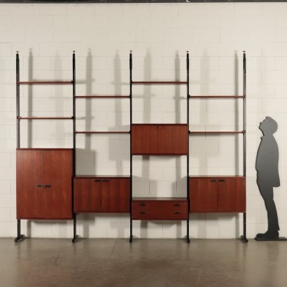 modernariato, modernariato di design, libreria, libreria modernariato, libreria di modernariato, libreria italiana, libreria vintage, libreria anni '60, libreria design anni 60