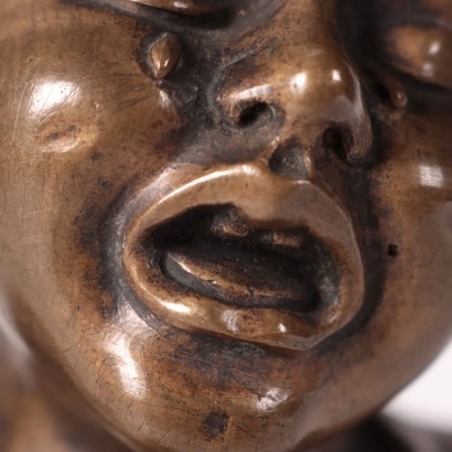 antiguo, bronce, bronces antiguos, bronce antiguo, bronce italiano antiguo, bronce antiguo, bronce neoclásico, bronce del siglo XIX, busto del niño llorón