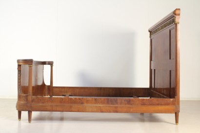 bottega del 900, liberty, bed, bed, bed, bed, mahogany Art Nouveau bed early 900, Italy, read