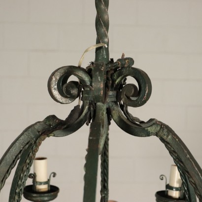 antiquariato, lampadario, antiquariato lampadari, lampadario antico, lampadario antico italiano, lampadario di antiquariato, lampadario neoclassico, lampadario del 800,Lampadario in Ferro Battuto
