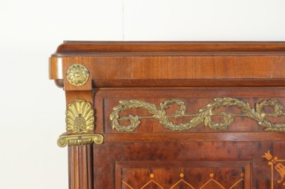 bottega del 900, liberty, bed, bed, bed, bed, mahogany Art Nouveau bed early 900, Italy, read