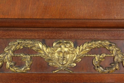 bottega del 900, liberty, bed, bed, bed, bed, mahogany Art Nouveau bed early 900, Italy, read