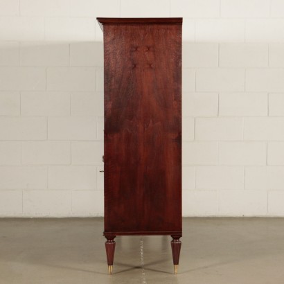Meuble avec Compartiment Bar Placage Acajou Laiton Italie Années 50