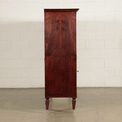 Meuble avec Compartiment Bar Placage Acajou Laiton Italie Années 50