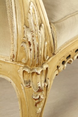 Bottega del 900, Baroque style, pair of armchairs, late Baroque armchairs, late Baroque style chairs, armchairs, chairs of meta 900 900, armchairs Armchairs Italy, lacquered wood, armchair