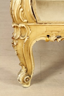 Bottega del 900, Baroque style, pair of armchairs, late Baroque armchairs, late Baroque style chairs, armchairs, chairs of meta 900 900, armchairs Armchairs Italy, lacquered wood, armchair