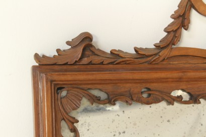 Bottega del 900, Baroque, Baroque mirror, mirror, mirror, mirror, mirror 900 destination Italy Baroque style, Walnut mirror, mirror