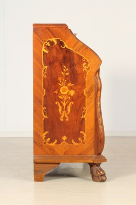 Bottega del 900, stylish furniture, inlaid flap, flap flap flap 900 different essences, walnut, meta, fore Italy, limelight