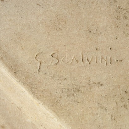 G. Scalvini Pietà Marbre Italie XX Siècle