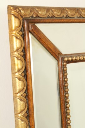 bottega del 900, mobili in stile, specchiera, specchiera legno dorato, specchiera XX secolo, specchiera del 900, specchiera italia, specchiera 900, specchiera