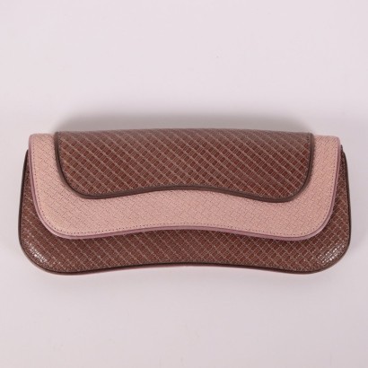 clutch, emporio armani, pochette, pelle, pelle di vitello,Clutch Bicolore Emporio Armani