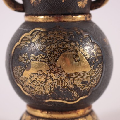 Komai Incense Burner Iron Japan Meiji Period (1869-1912)