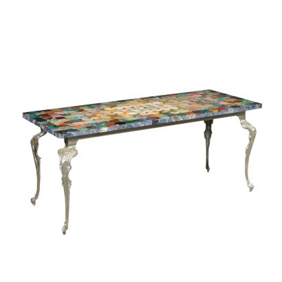 Piano Lastronato in Marmi e Pietre Dure
