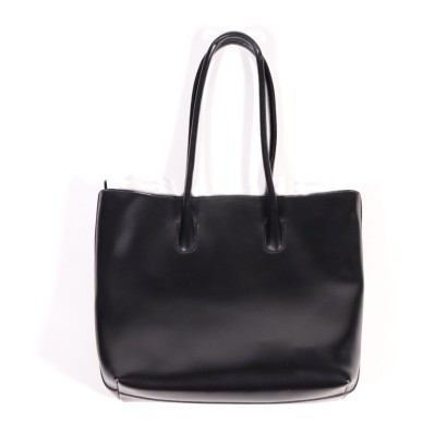 Black Furla Shoulde Bag Leather Bologna Italy