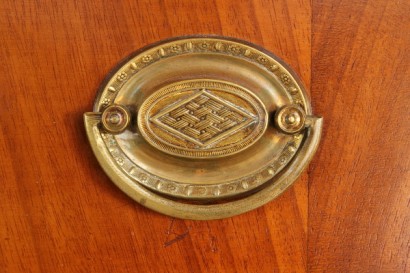 antiquariato, cassettoni, cassettone I Impero, cassettone meta 800, cassettone austria, cassettone mogano, cassettone piuma di mogano, cassettone