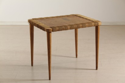 muebles retro mesa de centro, mesa de centro 40 años, mesa de centro haya, cuerda perimetral y malaca
