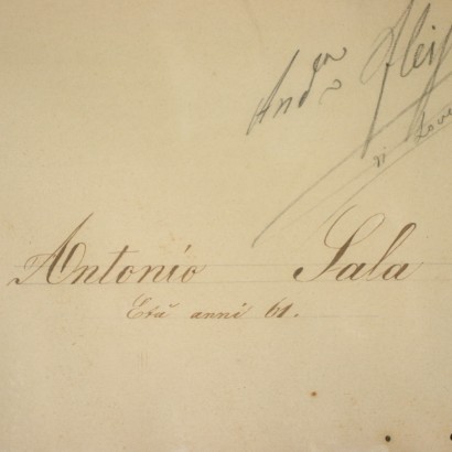 Andrea Fleissner Charcoal and Biacca on Paper 19th Century