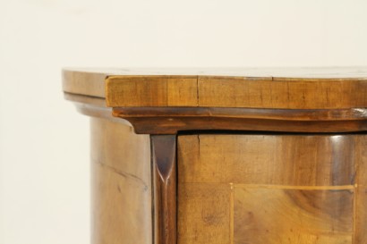 Stilvolle Möbel, Kommode, Kommode, chippendale Nussbaum Walnut Burr, Bottega del 900, Schublade die Hälfte 900, Kommode