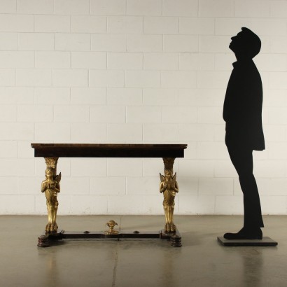Napoleon III Coffee Table Wood Bronze Italy Third Quarter 19th Century