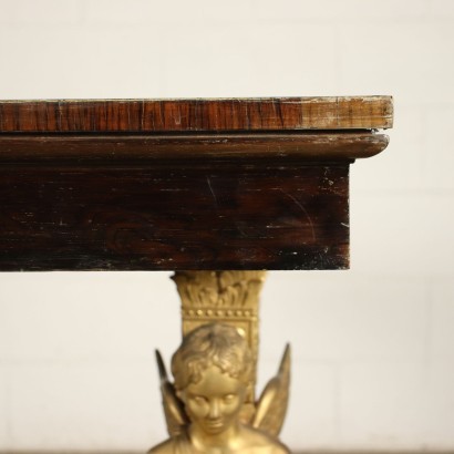 Napoleon III Coffee Table Wood Bronze Italy Third Quarter 19th Century