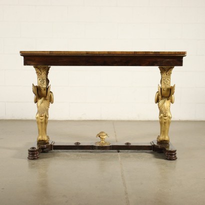 Napoleon III Coffee Table Wood Bronze Italy Third Quarter 19th Century