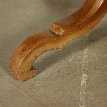 Louis Philippe Table Walnut Veneer Italy 19th Century