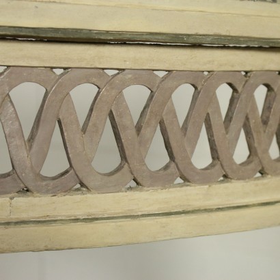 antigüedades, consola, consola antigüedades, consola antigua, consola italiana antigua, consola antigua, consola neoclásica, consola del siglo XIX, consola Neoclásica Demi-Lune