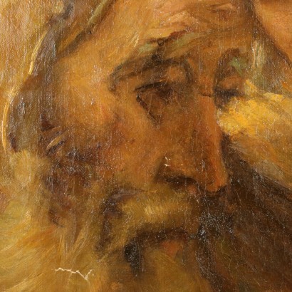 arte, arte italiana, pittura antica italiana,Giacobbe Benedice i Figli di Giuseppe,Giacobbe benedice figli di Giuseppe
