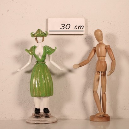 modernariato, modernariato di design, scultura, scultura modernariato, scultura di modernariato, scultura italiana, scultura vintage, scultura anni '60, scultura design anni 60,Statua Figura Femminile in Vetro di Mu
