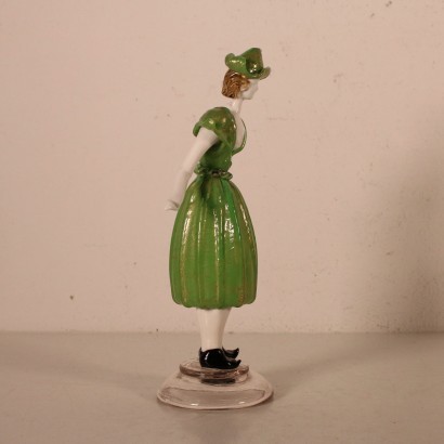 modernariato, modernariato di design, scultura, scultura modernariato, scultura di modernariato, scultura italiana, scultura vintage, scultura anni '60, scultura design anni 60,Statua Figura Femminile in Vetro di Mu