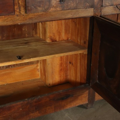 French Cupboard with Extention Walnut Pine France 19th Century