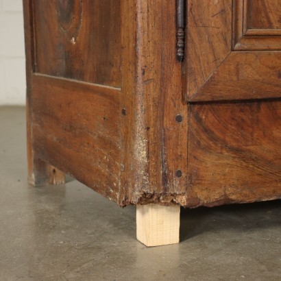 French Cupboard with Extention Walnut Pine France 19th Century