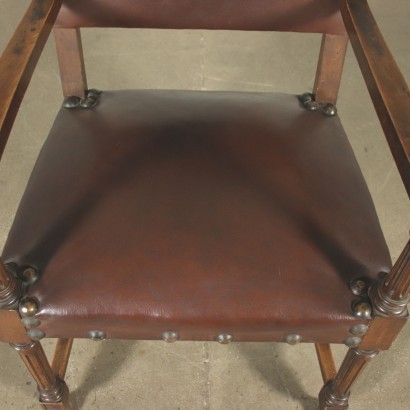 antiquariato, poltrona, antiquariato poltrone, poltrona antica, poltrona antica italiana, poltrona di antiquariato, poltrona neoclassica, poltrona del 800,Coppia di Poltrone in Stile Neorinascime