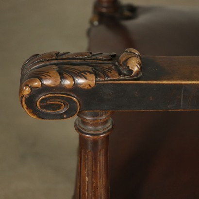 antiquariato, poltrona, antiquariato poltrone, poltrona antica, poltrona antica italiana, poltrona di antiquariato, poltrona neoclassica, poltrona del 800,Coppia di Poltrone in Stile Neorinascime