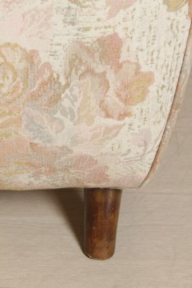 Fauteuils de couple de 40 ans_7810 paire de fauteuils de couple du modernisme, 40 ans, fauteuils fauteuils rembourrage crin doux, coussin de plume, tissu