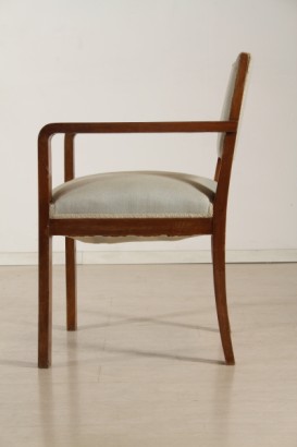 30-40 ans de fauteuil moderne, fauteuil, structure en hêtre, rembourrage, revêtue en tissu