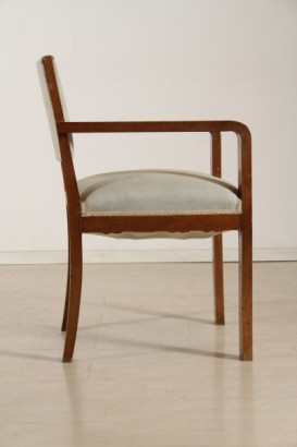 30-40 ans de fauteuil moderne, fauteuil, structure en hêtre, rembourrage, revêtue en tissu