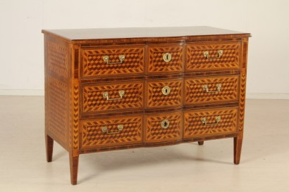 Cajonera con marquetterie
