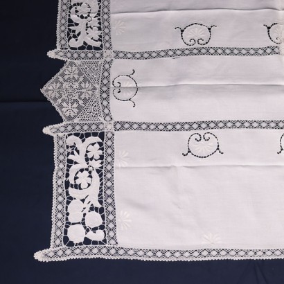 Falx Tablecloth With 12 Napkins 20th Century